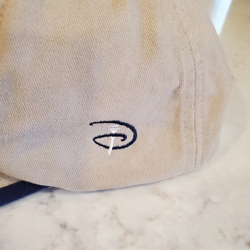 Vintage Disney Nike Golf Dri-FIT Tan & Navy Blue Hat - Picture 6 of 10